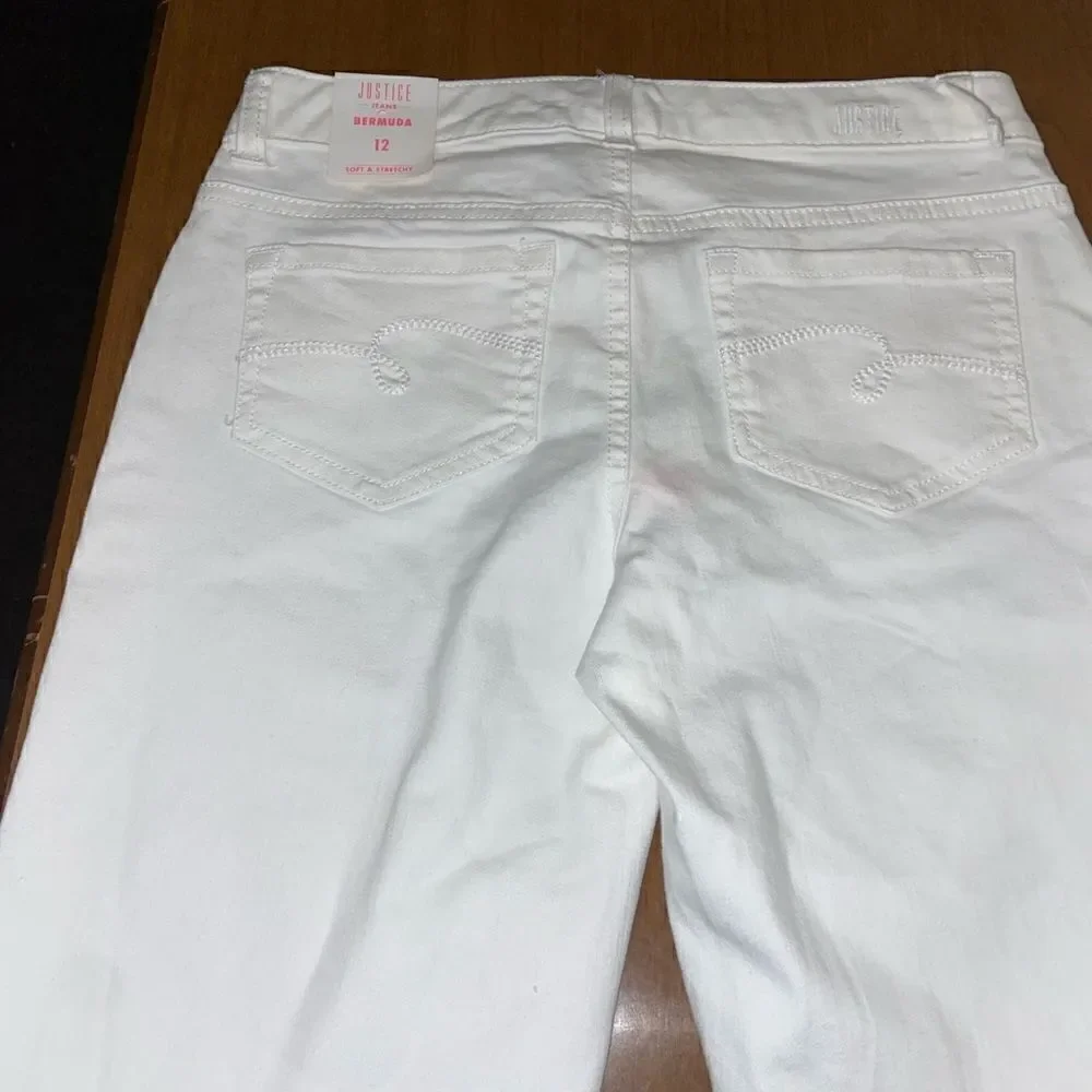 NWT justice denim Bermuda shorts